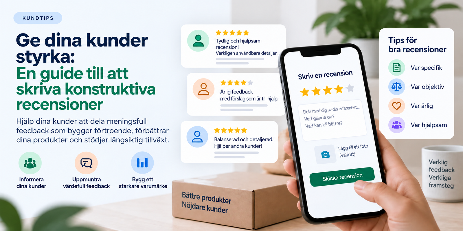 Ge dina kunder bättre möjligheter: En guide till att skriva konstruktiva recensioner