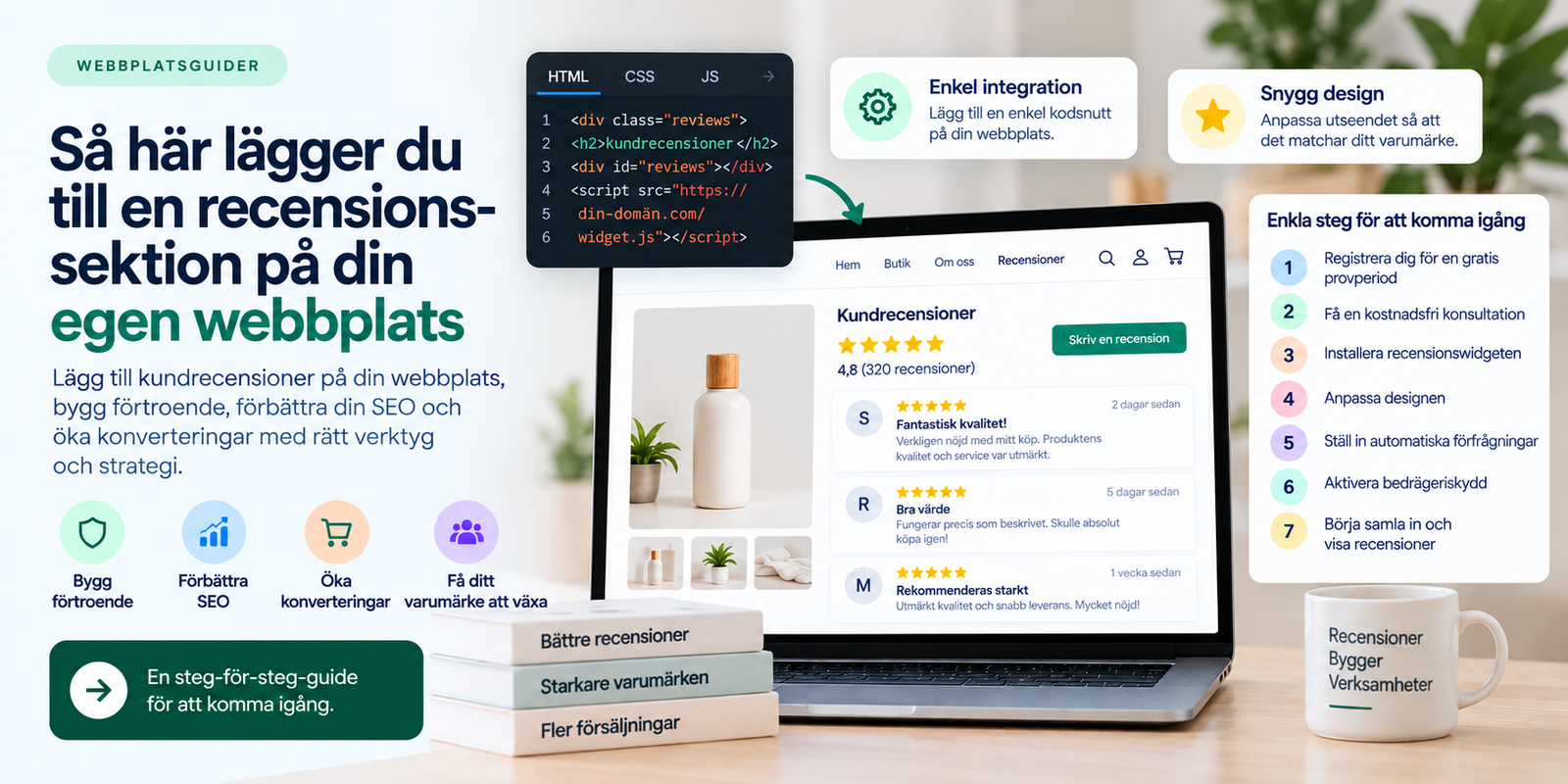 Så lägger du till en recensionssektion på din anpassade webbplats: En komplett guide