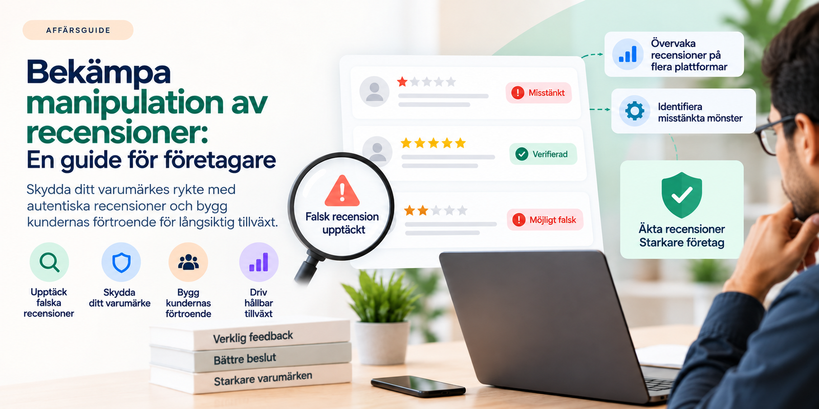 Bekämpa manipulation av recensioner: En guide för företagare
