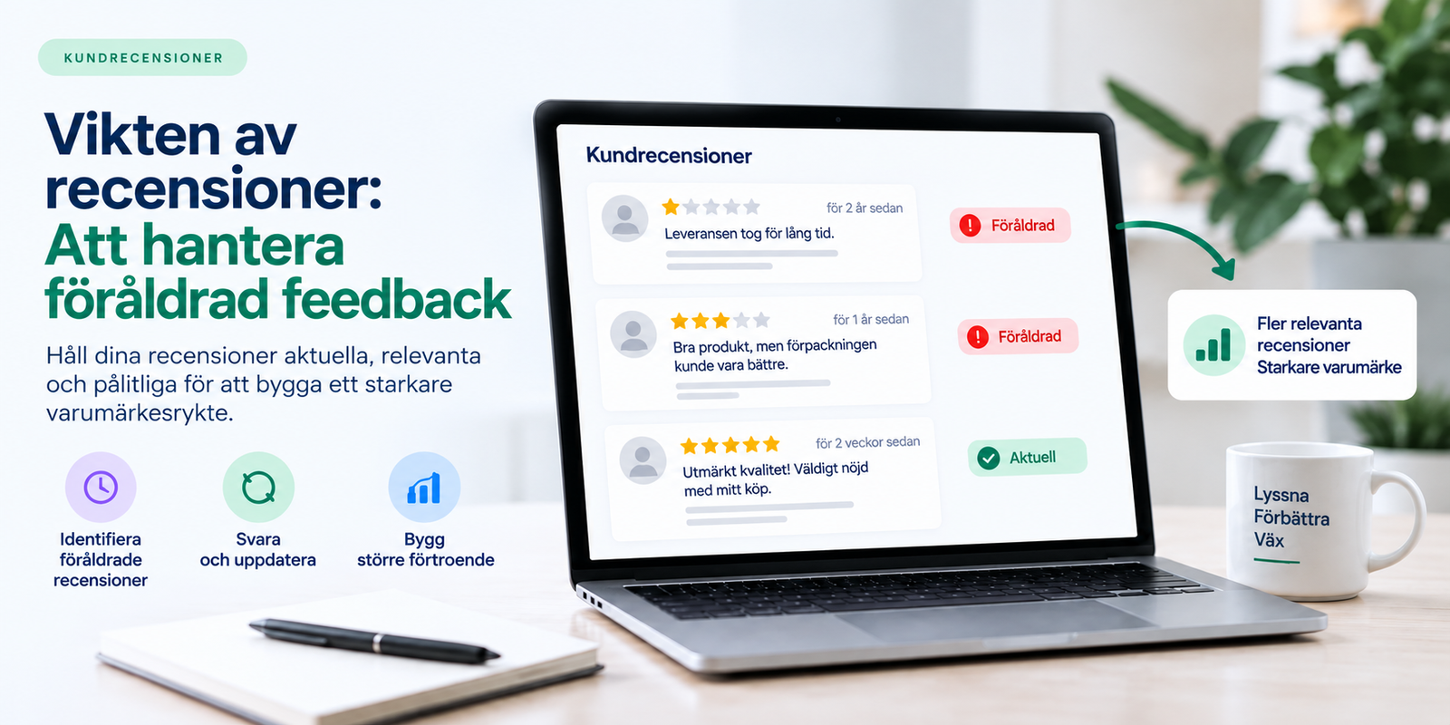 Recensioners relevans: Så hanterar du föråldrad feedback